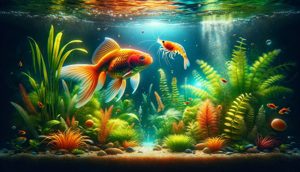compatibility of goldfish and shrimp