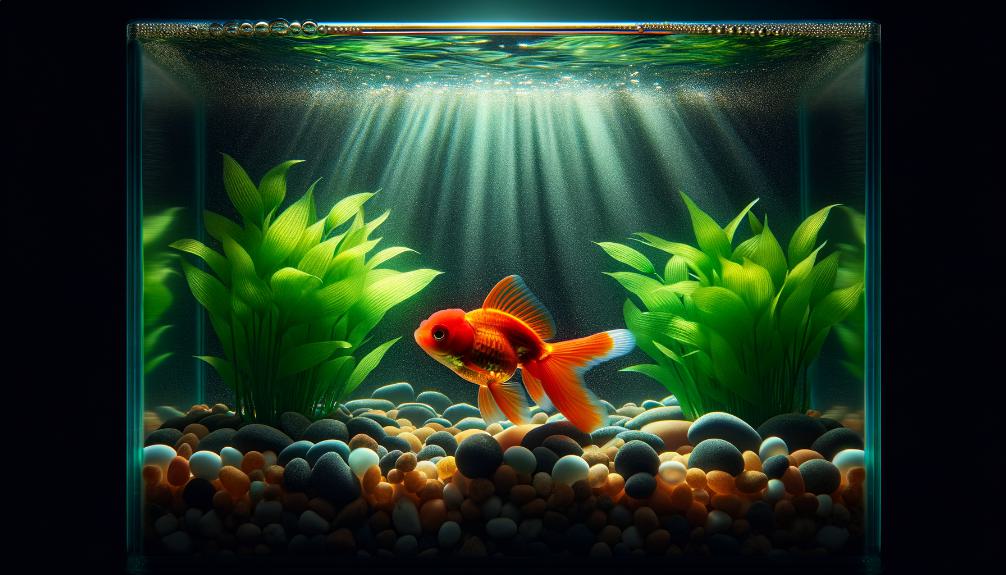 lethargic goldfish sinking behavior